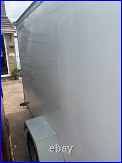 Blue Line Single Axle Roller Shutter Door Box Van Trailer Good Condition. 7x4x5