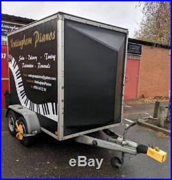 Blue Line Twin Axle Braked Box Trailer With Ramp Door 8'x5'x6' Locks Included