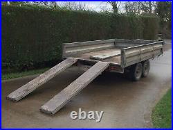 Blue line trailer Flatbed With Sides+ramp 10ft X6ft