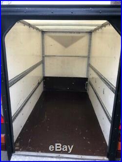 Blue line twin axle braked box trailer and job lot