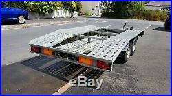 Boro twin axle car transporter trailer. 2.6 ton gross approx 550kg unladen