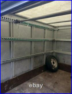 Box Luton trailer twin axle braked roller shutter 8ft x 7ft x 5ft liverpool area