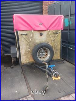 Box Trailer 5x3x4 Cover Spear Wheel Lights Inside