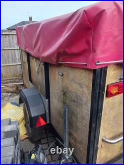 Box Trailer 5x3x4 Cover Spear Wheel Lights Inside