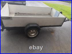 Box Trailer. 8 Foot X 4 Foot. 8x4 Trailer With Cargo Net And Winch