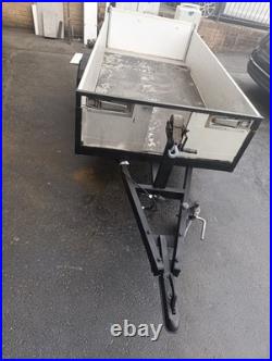 Box Trailer. 8 Foot X 4 Foot. 8x4 Trailer With Cargo Net And Winch