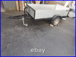 Box Trailer. 8 Foot X 4 Foot. 8x4 Trailer With Cargo Net And Winch