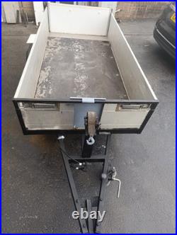Box Trailer. 8 Foot X 4 Foot. 8x4 Trailer With Cargo Net And Winch