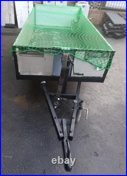 Box Trailer. 8 Foot X 4 Foot. 8x4 Trailer With Cargo Net And Winch