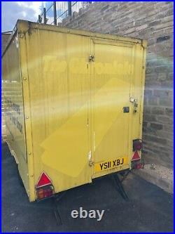 Box Van Event Trailer With Sales / Exhibition Flap Catering Box Trailer