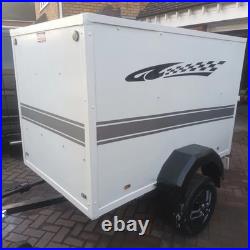 Box trailer 6 x 4 trailer 750 KG folding rear door ideal Bikes motorcross etc