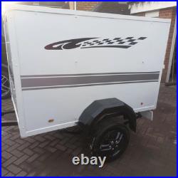 Box trailer 6 x 4 trailer 750 KG folding rear door ideal Bikes motorcross etc