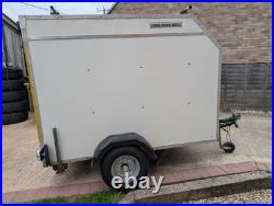 Box trailer 6x4 with roller shutter door. New hubs wheels tyres lights