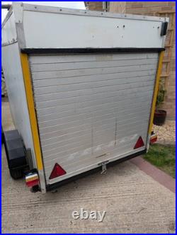 Box trailer 6x4 with roller shutter door. New hubs wheels tyres lights