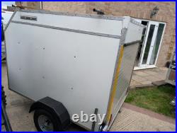 Box trailer 6x4 with roller shutter door. New hubs wheels tyres lights