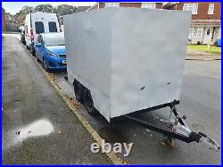 Box trailer twin axle