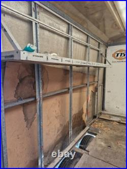 Box trailer, twin galvanised axle, 3 section rear door L330cm X W220cm H 195 cm Box trailer, twin galvanised axle, 3 section rear door L330cm X W220cm H 195 cm
