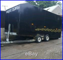 Brain james Enclosed race trailer twin axle box trailer tilt bed 16ft