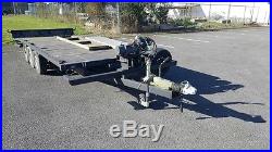 Braked Triple Axle Car Transporter Trailer with Winch Good Condition 6.5m x 2.0m