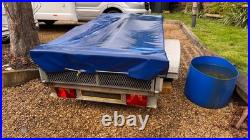 Bramber Trailer, 8' x 4' Steel trailer, with heavy duty PVC cover