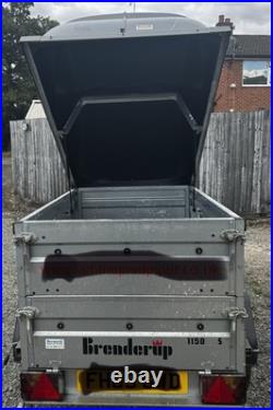 Brenderup 1150S Camping Trailer with 35cm ext sides, ABS lid, Load Stands