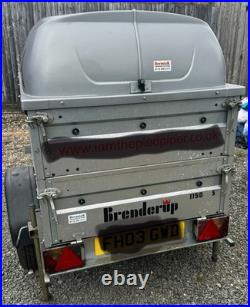 Brenderup 1150S Camping Trailer with 35cm ext sides, ABS lid, Load Stands