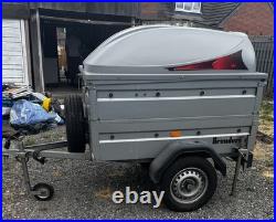 Brenderup 1150S Camping Trailer with 35cm ext sides, ABS lid, Load Stands