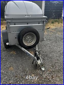 Brenderup 1150S Camping Trailer with 35cm ext sides, ABS lid, Load Stands