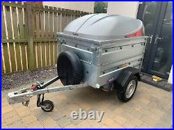 Brenderup 1150S Camping Trailer with Hardtop Jockey Wheel and leisure Battery