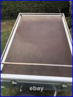 Brenderup 1150 S Camping Trailer, Locking Hydraulic Hinged Lid, Rack Bars, Cover