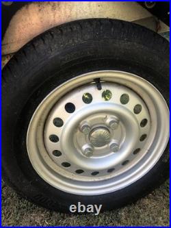 Brenderup 1150 S Camping Trailer, Locking Hydraulic Hinged Lid, Rack Bars, Cover