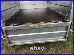 Brenderup 1150 S Camping Trailer, Locking Hydraulic Hinged Lid, Rack Bars, Cover