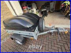 Brenderup 1150s Trailer With Locking ABS Cover, Spare Wheel And Various Locks