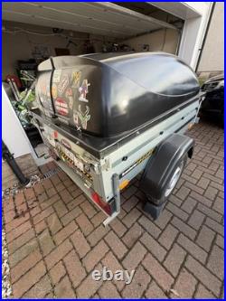 Brenderup 1150s Trailer With Locking ABS Cover, Spare Wheel And Various Locks