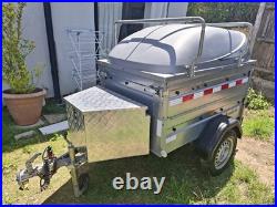 Brenderup 1150s Trailer with ABS Hard Top and Roof Rack