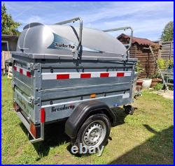 Brenderup 1150s Trailer with ABS Hard Top and Roof Rack