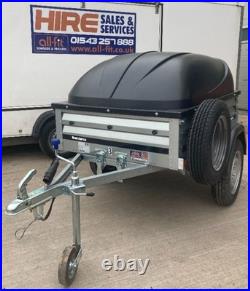 Brenderup 1150s Used with lockable ABS Lid 5ft x 3ft Camping trailer Second hand