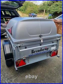 Brenderup 1150s with hard top car trailer for sale