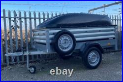 Brenderup 1205XL 2nd hand with ABS lockable lid & spare wheel 1205 camp trailer