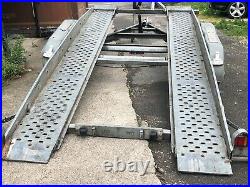 Brenderup Car Transporter Trailer Twin Axle, Winch, Recent Tyres And Brakes