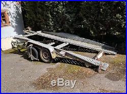 Brenderup car transporter tiltbed trailer