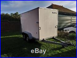 Brenderup twin axle box trailer
