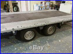 Brian James 4.5m Flatbed Trailer with Mechanical Winch in Excellent Condition