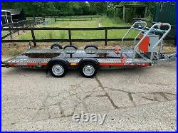 Brian James A4 2600kg race car recovery transporter trailer 4.5mx1.8m bed No VAT