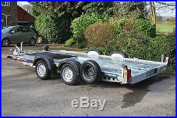 Brian James C4 Blue Car Transporter Trailer (13ft x 6ft 6) Race Rally Recovery