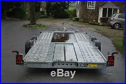 Brian James C4 Blue Car Transporter Trailer (16ft 6 x 6ft 6) Rally Recovery
