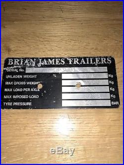 Brian James Clubman Covered Car Transporter Trailer Enclosed