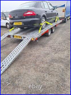 Brian James Hydraulic Tilt car transporter T4 trailer twin axle 3500kg Incs Vat