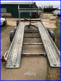 Brian James Tilt Bed Trailer with Tyre Rack and Winch