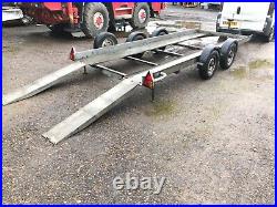 Brian James Twin Axle Car Transporter Trailer With Ramps And Winch Braked System
